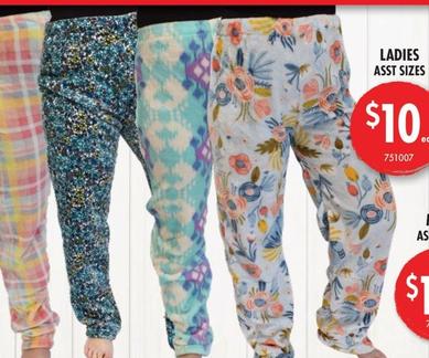 Pyjama Pants Ladies offers at $10 in Red Dot