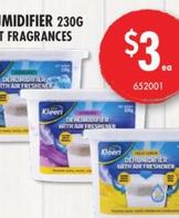 Dehumidifier - 230g Asst Fragrances offers at $3 in Red Dot