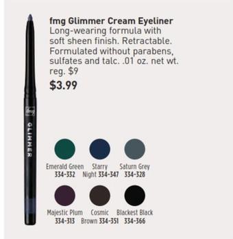 Fmg - Glimmer Cream Eyeliner offers at $3.99 in Avon