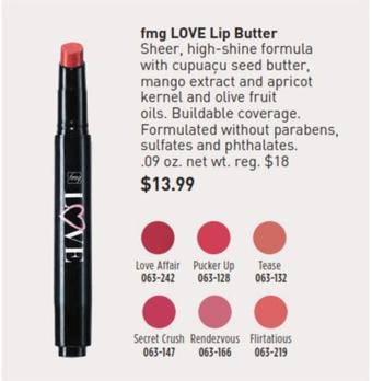 Fmg - Love Lip Butter offers at $13.99 in Avon