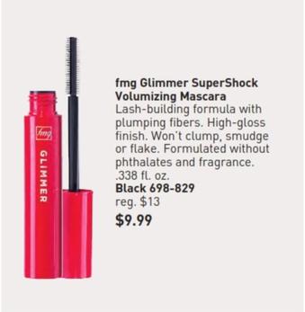 Fmg - Glimmer Supershock Volumizing Mascara offers at $9.99 in Avon