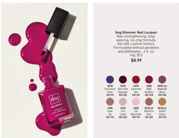 Fmg - Glimmer Nail Lacquer offers at $8.99 in Avon