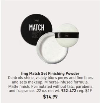 Fmg - Match Set Finishing Powder offers at $14.99 in Avon