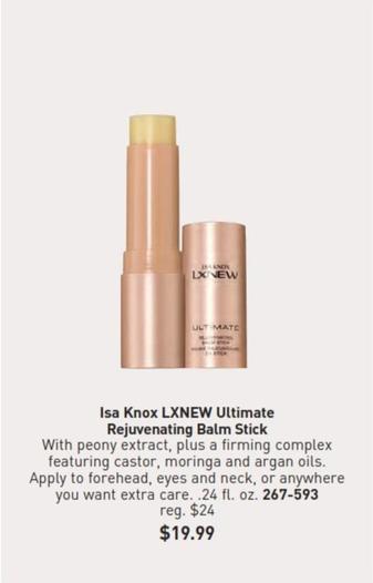 Isa Knox - Lxnew Ultimate Rejuvenating Balm Stick offers at $19.99 in Avon