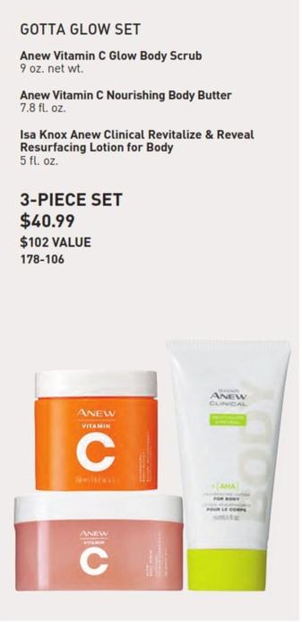Anew - Vitamin C Glow Body Scrub offers at $40.99 in Avon