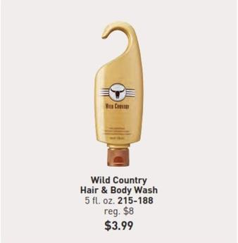Wild Country - Hair & Body Wash offers at $3.99 in Avon