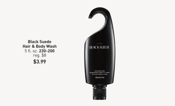 Black Suede - Hair & Body Wash offers at $3.99 in Avon
