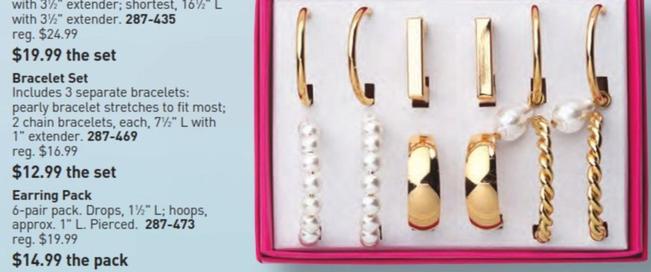 Earring Pack offers at $14.99 in Avon