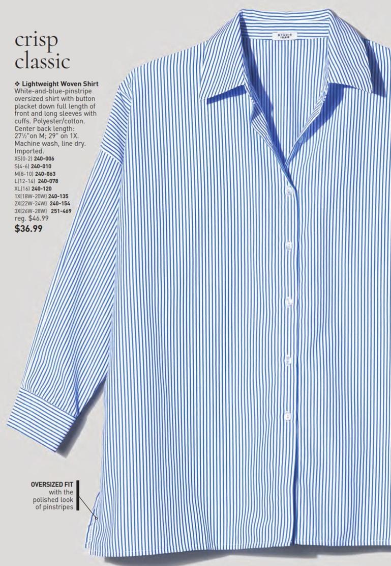 Lightweight Woven Shirt offers at $36.99 in Avon