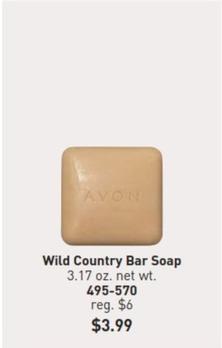Wild Country - Bar Soap offers at $3.99 in Avon
