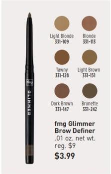 Fmg - Glimmer Brow Definer offers at $3.99 in Avon