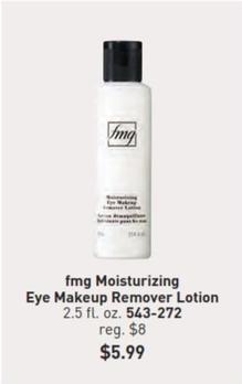 Fmg - Moisturizing Eye Makeup Remover Lotion offers at $5.99 in Avon