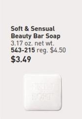 Soft & Sensual Beauty Bar Soap offers at $3.49 in Avon