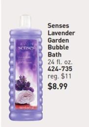 Senses Lavender Garden Bubble Bath offers at $8.99 in Avon