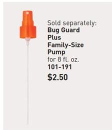 Bug Guard Plus - Family-size Pump offers at $2.5 in Avon