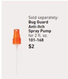 Bug Guard - Anti-itch Spray Pum offers at $2 in Avon