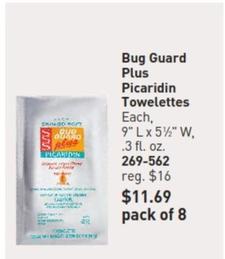 Bug Guard Plus - Picaridin Towelette offers at $11.69 in Avon