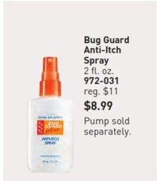 Bug Guard - Anti-itch Spray offers at $8.99 in Avon