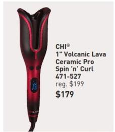 Chi 1" Volcanic Lava Ceramic Pro Spin 'n' Curl offers at $179 in Avon
