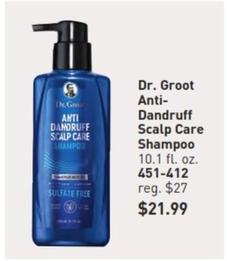 Dr. Groot Anti-dandruff Scalp Care Shampoo offers at $21.99 in Avon