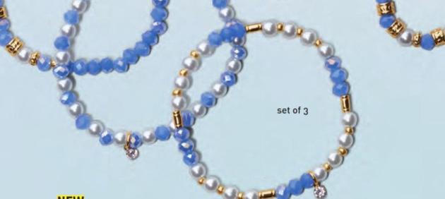 Blue Luster Collection - Stretch Bracelet Set offers at $12.99 in Avon