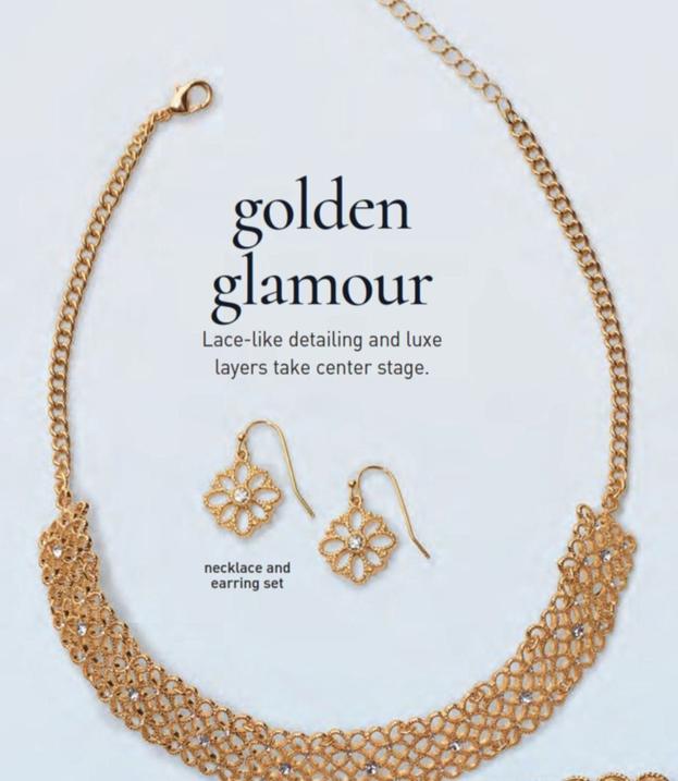 Rhinestone Lace Collection - Chocker And Earring Set offers at $19.99 in Avon