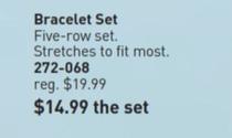 Bracelet Set offers at $14.99 in Avon