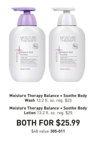 Moisture Therapy - Balance + Soothe Body Wash offers at $25.99 in Avon