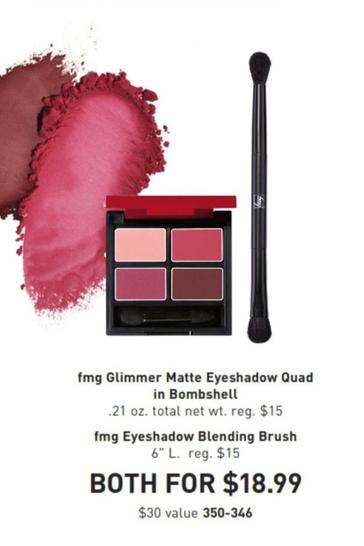 Fmg - Glimmer Matte Eyeshadow Quad In Bombshell offers at $18.99 in Avon