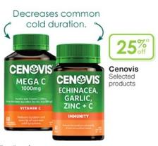 Cenovis - Selected Products offers in Soul Pattinson Chemist