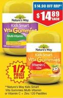 Nature's Way - Kids Smart Vita Gummies Multi-vitamin Or Vitamin C + Zinc 120 Pastilles offers at $14.89 in Chemist Warehouse