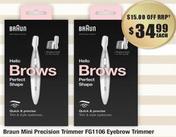 Braun - Mini Precision Trimmer Fg1106 Eyebrow Trimmer offers at $34.99 in Chemist Warehouse