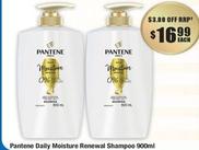 Pantene - Daily Moisture Renewal Shampoo 900ml offers at $16.99 in Chemist Warehouse