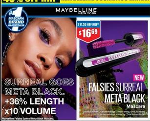 Mascara offers at $16.99 in Chemist Warehouse