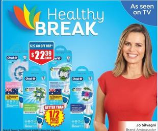 Toothbrush offers at $22.39 in Chemist Warehouse
