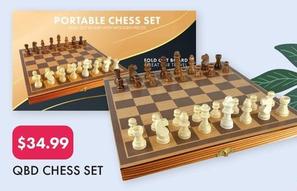 QBD Chess Set offers at $34.99 in QBD