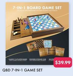 QBD 7-in-1 Game Set offers at $39.99 in QBD