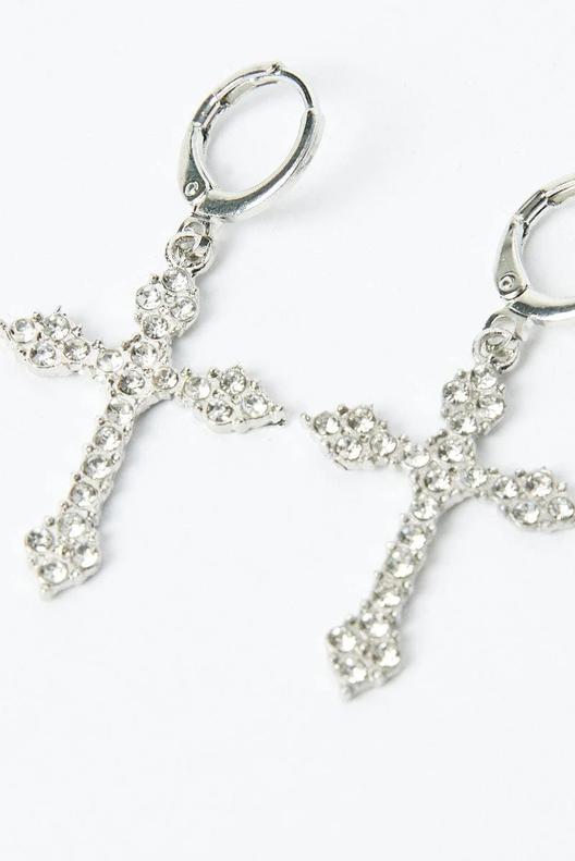 Silver Cross Earrings offers at $4.19 in Ally Fashion