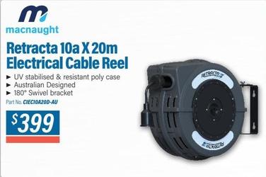 Retracta - 10a X 20m Electrical Cable Reel offers at $399 in Burson Auto Parts