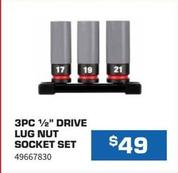 3pc 1/2" Drive Lug Nut Socket Set offers at $49 in Burson Auto Parts