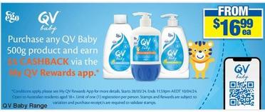 Qv - Baby Range offers at $16.99 in My Chemist