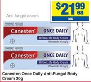 Canesten - Once Daily Anti-fungal Body Cream 30g offers at $21.99 in My Chemist