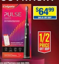 Colgate - Power Toothbrush Series 2 Pulse Deep Clean & Sensitive Black offers at $64.99 in My Chemist