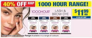 1000 Hour - Lash & Brow Range offers at $11.99 in My Chemist
