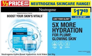Neutrogena - Hydro Boost Hyaluronic Acid Water Gel 50g offers at $17.49 in My Chemist