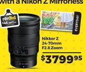 Nikon - Z 24-70mm F2.8 Zoom offers at $3799.95 in Ted's Cameras