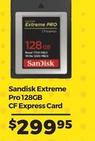 Sandisk - Extreme Pro 128gb Cf Express Card offers at $299.95 in Ted's Cameras