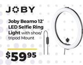 Joby - Beamo 12' Led Selfie Ring Light offers at $59.95 in Ted's Cameras
