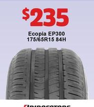 Ecopia Ep300 175/65r15 84h offers at $235 in JAX Tyres