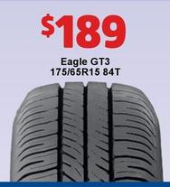 Eagle Gt3 175/65r15 84t offers at $189 in JAX Tyres